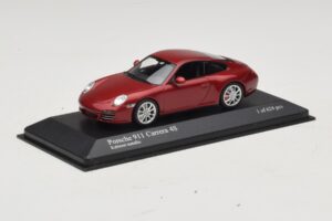 Porsche 911 997 Carrera 4S Red Metallic Minichamps 1:43 400066422 Metal — zdjęcie 2 z 4