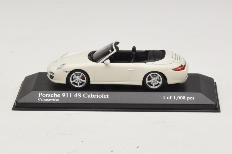 Porsche 911 997 Carrera 4S Kabriolet Biały Minichamps 1:43 Porsche 911 997 Carrera 4S Kabriolet Biały Minichamps 1:43 400066431 Metal