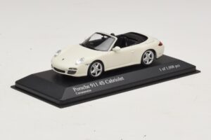 Porsche 911 997 Carrera 4S Kabriolet Biały Minichamps 1:43 400066431 Metal — zdjęcie 2 z 4