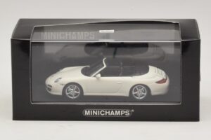 Porsche 911 997 Carrera 4S Kabriolet Biały Minichamps 1:43 400066431 Metal — zdjęcie 4 z 4