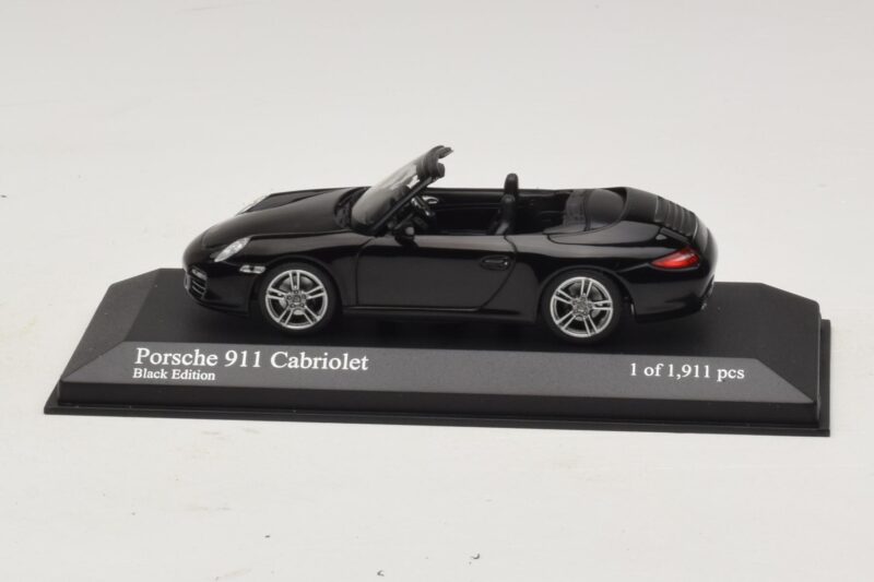 Porsche 911 997 Carrera Kabriolet Black Edition Minichamps 1:43 Porsche 911 997 Carrera Kabriolet Black Edition Minichamps 1:43 400066434 Metal