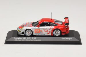 Porsche 911 997 GT3 RSR GT2 #80 S. Neiman / D. Law 24 Hours of Le Mans 2010 Minichamps 1:43 410106980 Metal