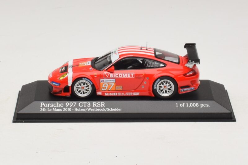 Porsche 911 997 GT3 RSR GT2 #97 M. Holzer / R. Westbrook 24 Hours of Le Mans 2010 Minichamps 1:43 Porsche 911 997 GT3 RSR GT2 #97 M. Holzer / R. Westbrook 24 Hours of Le Mans 2010 Minichamps 1:43 410106997 Metal
