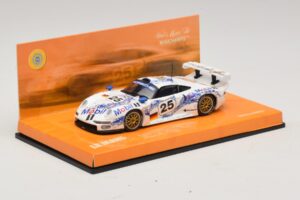 Porsche 911 GT1 #25 B. Wollek / T. Boutsen / H-J. Stuck 24 Hours of Le Mans 1996 Minichamps 1:43 403966625 Metal — zdjęcie 2 z 5