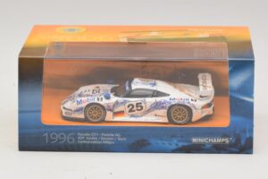 Porsche 911 GT1 #25 B. Wollek / T. Boutsen / H-J. Stuck 24 Hours of Le Mans 1996 Minichamps 1:43 403966625 Metal — zdjęcie 5 z 5