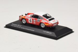 Porsche 911 S #4 G. Larrousse / J-C. Perramond 2nd Place Rally Monte Carlo 1972 Minichamps 1:43 400726804 Metal — zdjęcie 3 z 4