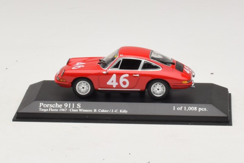 Porsche 911 S #46 Cahier / Killy Class Winners Targa Florio 1967 Minichamps 1:43 Porsche 911 S #46 Cahier / Killy Class Winners Targa Florio 1967 Minichamps 1:43 430676746 Metal