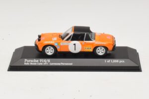 Porsche 914/6 #1 G. Larrousse / J-C. Perramond Rally Monte Carlo 1971 Minichamps 1:43 400716501 Metal