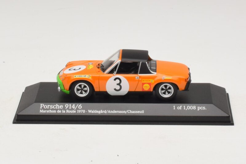 Porsche 914/6 #3 B. Waldegard / O. Andersson Marathon de la Route 1970 Minichamps 1:43 Porsche 914/6 #3 B. Waldegard / O. Andersson Marathon de la Route 1970 Minichamps 1:43 400706503 Metal