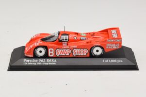 Porsche 962 IMSA #8 A.J. Foyt / B. Wollek 12 Hours of Sebring 1985 Minichamps 1:43 400856508 Metal