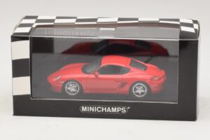 Porsche Cayman 987 S Czerwony Minichamps 1:43 400065620 Metal — zdjęcie 4 z 4