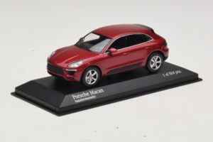 Porsche Macan 95B Czerwony Metalik Minichamps 1:43 410062600 Metal — zdjęcie 2 z 4