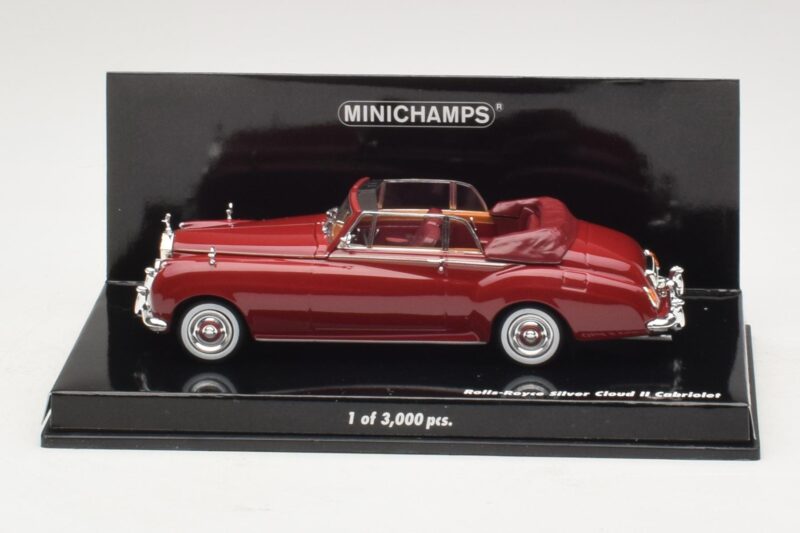 Rolls-Royce Silver Cloud II Kabriolet Czerwony Minichamps 1:43 Rolls-Royce Silver Cloud II Kabriolet Czerwony Minichamps 1:43 436134930 Metal