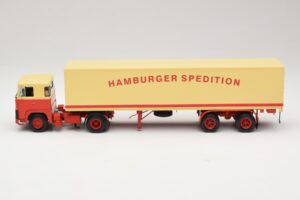 Scania LB111S Koffersattelzug Hamburger Spedition Minichamps 1:43 499123880 Metal — zdjęcie 3 z 6