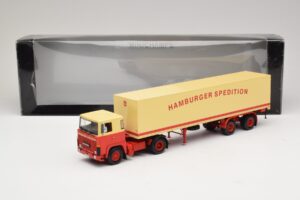 Scania LB111S Koffersattelzug Hamburger Spedition Minichamps 1:43 499123880 Metal — zdjęcie 6 z 6