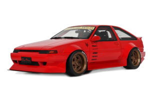 Toyota Sprinter Trueno AE86 Widebody Rosso Corsa Otto 1:18 OT1278 Żywica