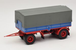 Przyczepa Ciężarowa Niebieski Czerwony Minichamps 1:43 439159092 Metal