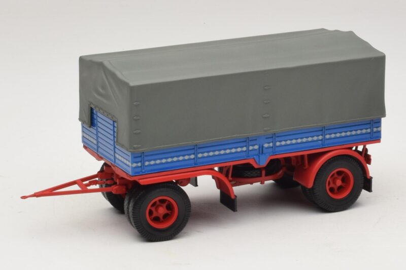 Przyczepa Ciężarowa Niebieski Czerwony Minichamps 1:43 439159092 Metal