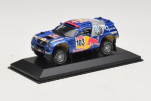 Volkswagen Race Touareg #103 B. Saby / R. Perin Winner Rally Por Las Pampas 2005 Pudełko Zamienne Minichamps 1:43 436055303-R — zdjęcie 2 z 4