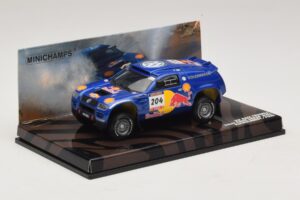 Volkswagen Race Touareg Red Bull #204 J. Kleinschmidt / F. Pons Dakar Rally 2005 Minichamps 1:43 436045304 Metal — zdjęcie 2 z 5