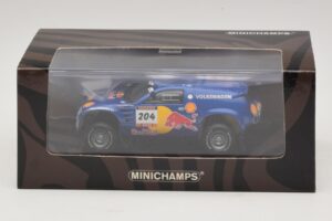 Volkswagen Race Touareg Red Bull #204 J. Kleinschmidt / F. Pons Dakar Rally 2005 Minichamps 1:43 436045304 Metal — zdjęcie 5 z 5