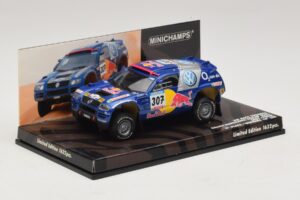 Volkswagen Race Touareg Red Bull #307 B. Saby / M. Perin Dakar Rally 2005 Minichamps 1:43 436055307 Metal — zdjęcie 2 z 5