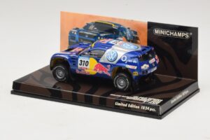 Volkswagen Race Touareg Red Bull #310 J. Kleinschmidt / F. Pons Dakar Rally 2005 Minichamps 1:43 436055310 Metal — zdjęcie 3 z 5
