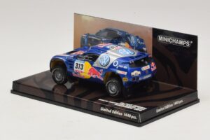 Volkswagen Race Touareg Red Bull #313 J. Kankkunen / J. Repo Dakar Rally 2005 Minichamps 1:43 436055313 Metal — zdjęcie 3 z 5