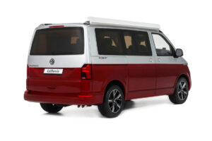 Volkswagen T6.1 California Ocean Tornado Red / Reflex Silver Otto 1:18 OT1342 Żywica — zdjęcie 2 z 5