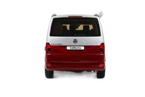 Volkswagen T6.1 California Ocean Tornado Red / Reflex Silver Otto 1:18 OT1342 Żywica — zdjęcie 5 z 5