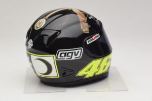 Kask AGV V. Rossi MotoGP Jerez Test 2007 Minichamps 1:2 327070046 Metal — zdjęcie 4 z 7