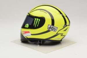 Kask AGV V. Rossi MotoGP Valencia Test 2009 Minichamps 1:2 327100066 Metal — zdjęcie 2 z 7
