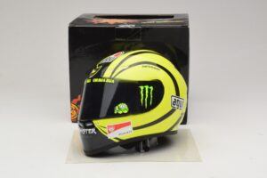 Kask AGV V. Rossi MotoGP Valencia Test 2009 Minichamps 1:2 327100066 Metal — zdjęcie 6 z 7