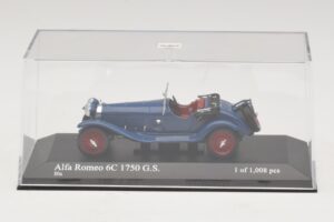 Alfa Romeo 6C 1750 G.S. Niebieski Minichamps 1:43 400120431 Metal — zdjęcie 4 z 5