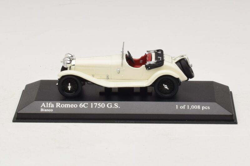Alfa Romeo 6C 1750 G.S. Biały Minichamps 1:43 400120430 Metal