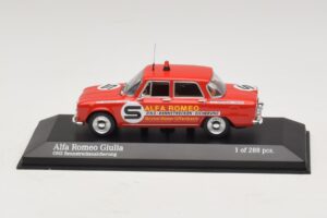 Alfa Romeo Giulia ONS Rennstreckensicherung 1973 Minichamps 1:43 400120994 Metal
