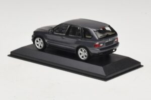 BMW X5 E53 4.4i Szary Metalik Zastępcze Pudełko Minichamps 1:43 80420393166-R1 Metal — zdjęcie 3 z 5