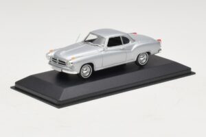 Borgward Isabella Coupe Srebrny Minichamps 1:43 400096031 Metal — zdjęcie 2 z 5