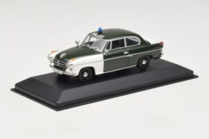 Borgward Isabella Polizei Frankfurt Minichamps 1:43 400096090 Metal — zdjęcie 2 z 5