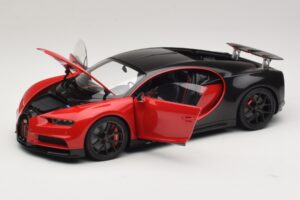 Bugatti Chiron Sport Italian Red & Carbon AUTOart 1:18 70996 Kompozyt — zdjęcie 2 z 8