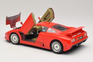 Bugatti EB110 Czerwony Bburago 1:18 3055-P1 Metal — zdjęcie 5 z 8