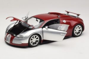 Bugatti Veyron Centenaire Edition Chrome Red Minichamps 1:18 100110851 Metal — zdjęcie 2 z 8