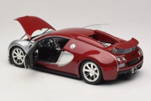Bugatti Veyron Centenaire Edition Chrome Red Minichamps 1:18 100110851 Metal — zdjęcie 5 z 8