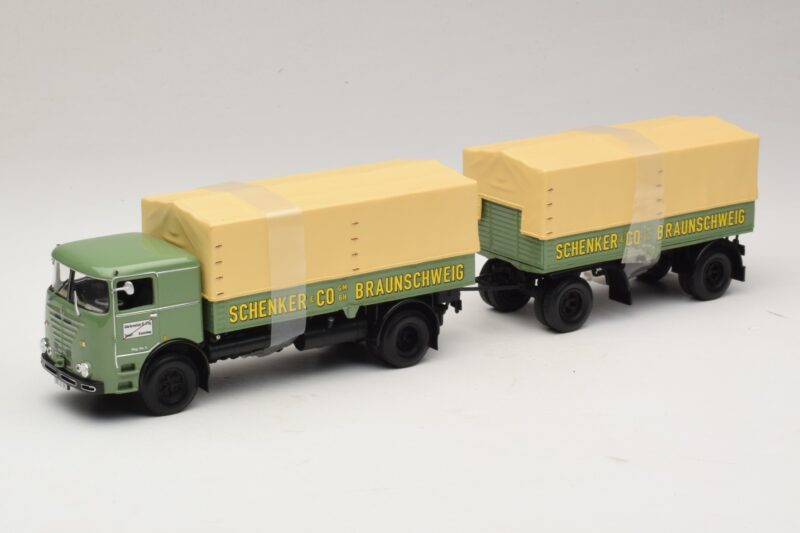 Bussing LU 11/16 Przyczepa Platforma Schenker Minichamps 1:43 499073924 Metal