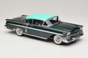 Chevrolet Bel Air Impala Coupe Ciemnozielony Metalik & Zielony KK-Scale 1:18 KKDC181594 Metal — zdjęcie 4 z 6