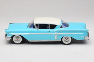 Chevrolet Bel Air Impala Coupe Turkusowy & Kremowy KK-Scale 1:18 KKDC181593 Metal — zdjęcie 3 z 6