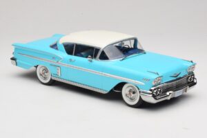 Chevrolet Bel Air Impala Coupe Turkusowy & Kremowy KK-Scale 1:18 KKDC181593 Metal — zdjęcie 4 z 6