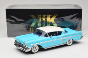 Chevrolet Bel Air Impala Coupe Turkusowy & Kremowy KK-Scale 1:18 KKDC181593 Metal — zdjęcie 6 z 6
