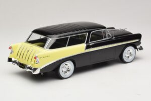 Chevrolet Bel Air Nomad Custom Czarny & Jasnożółty KK-Scale 1:18 KKDC181293 Metal — zdjęcie 2 z 6