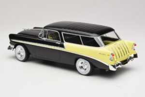 Chevrolet Bel Air Nomad Custom Czarny & Jasnożółty KK-Scale 1:18 KKDC181293 Metal — zdjęcie 5 z 6